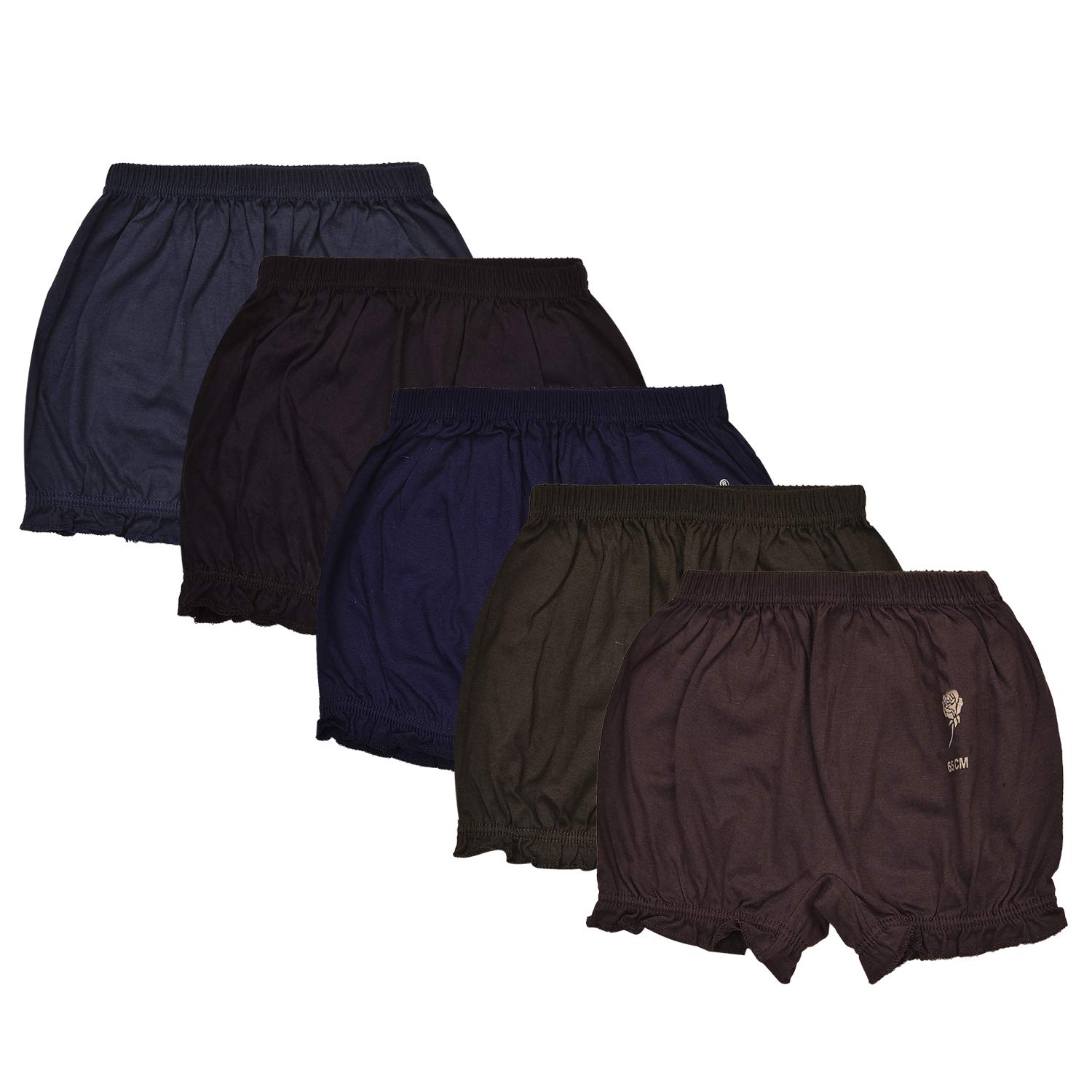 ALOFT Unisex Multicolour Plain/Solid Cotton Bloomers for Baby and Kids