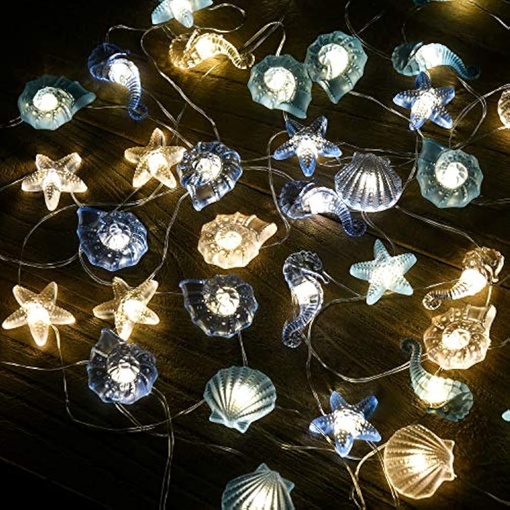 Nautical Beach Indoor String Lights Decor Led Under The Sea Coastal Ocean Theme 7908782907612 eBay