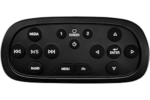 DVD Entertainment Remote Control Rear Overhead Display Screen Control | Replacement for 2013-2021 Chevy Silverado 1500/2500HD