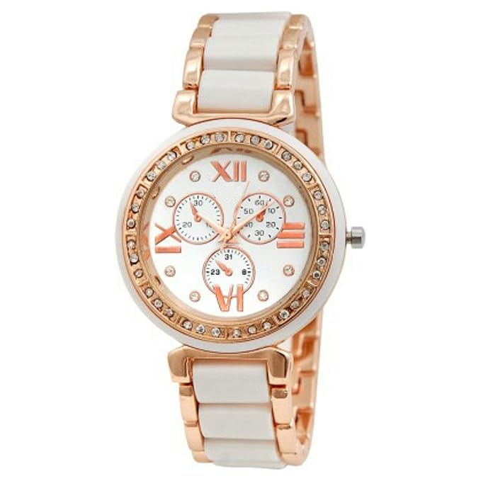 DK ENTERPRISE Watches Exclusive Premium Quality Pink Analog White Dail Watches for Women's & Girls Watch DKE 028
