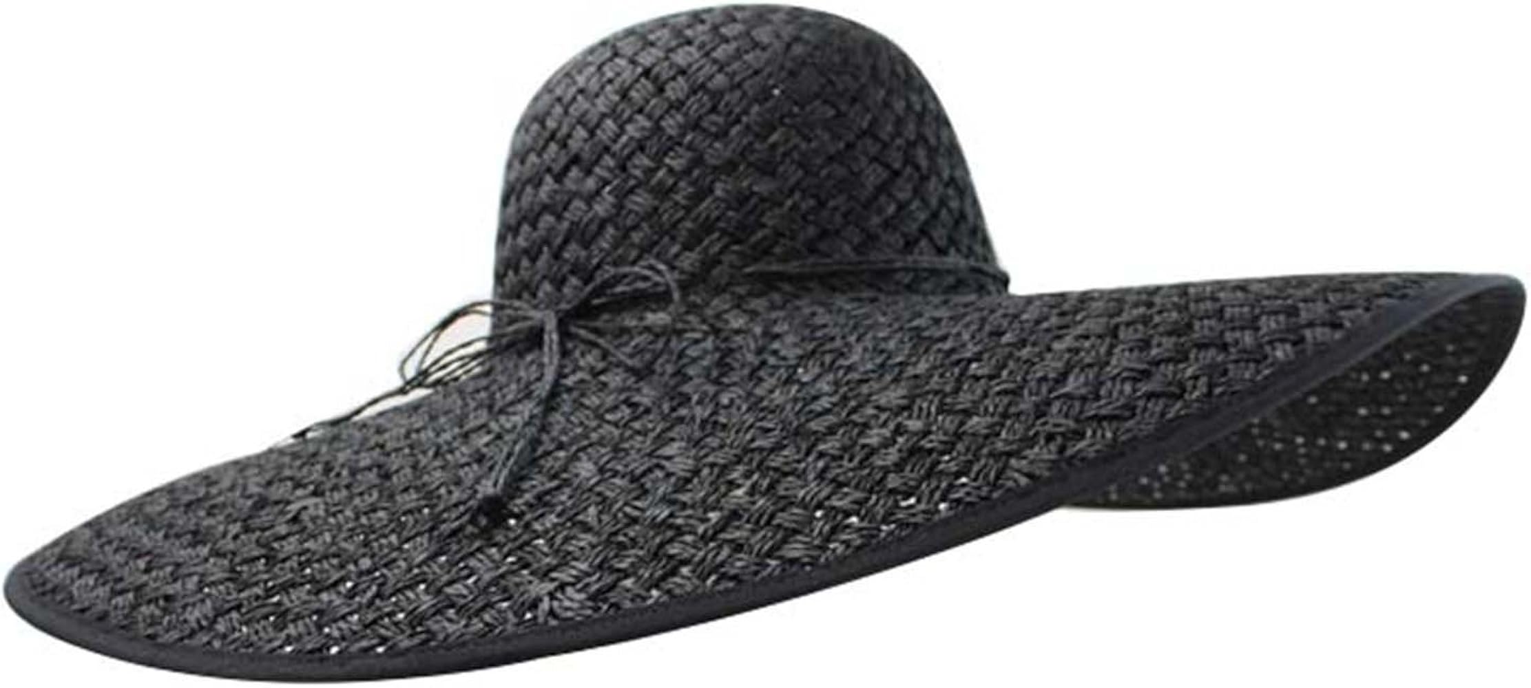 black floppy beach hat