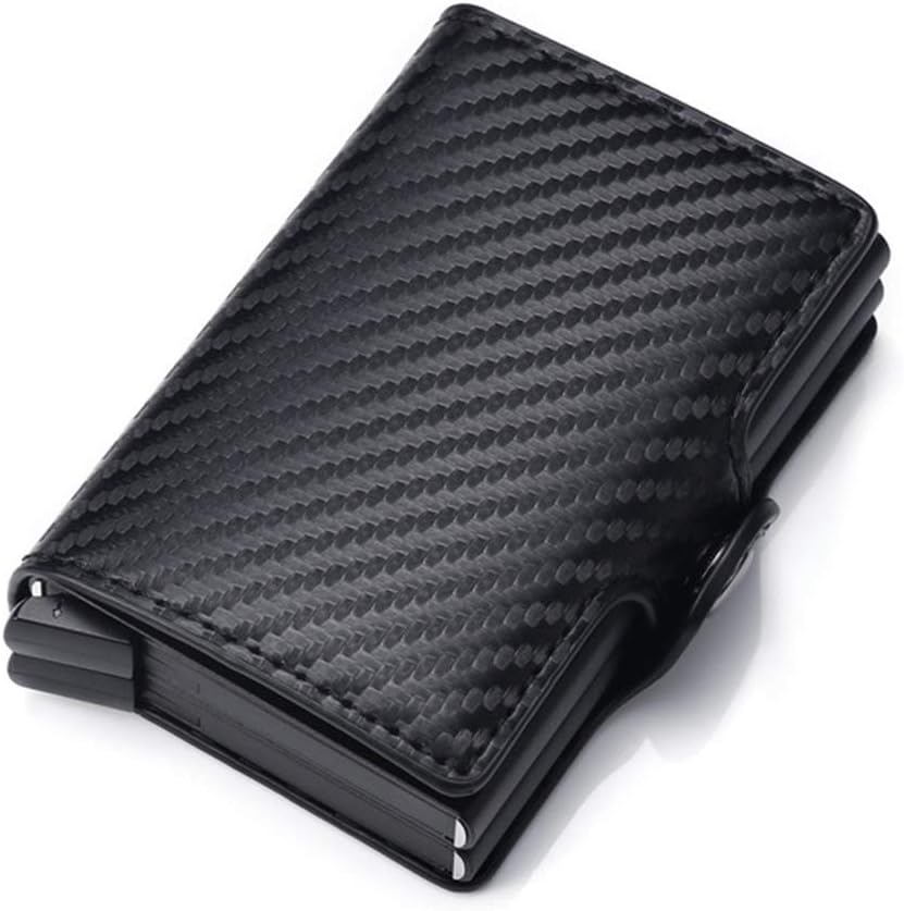 Wallet Men's Smart Barrier Protection Slim Card Clip Wallet Buckle Wallet Aluminum Credit Card Clip Wallet No hasp Weave