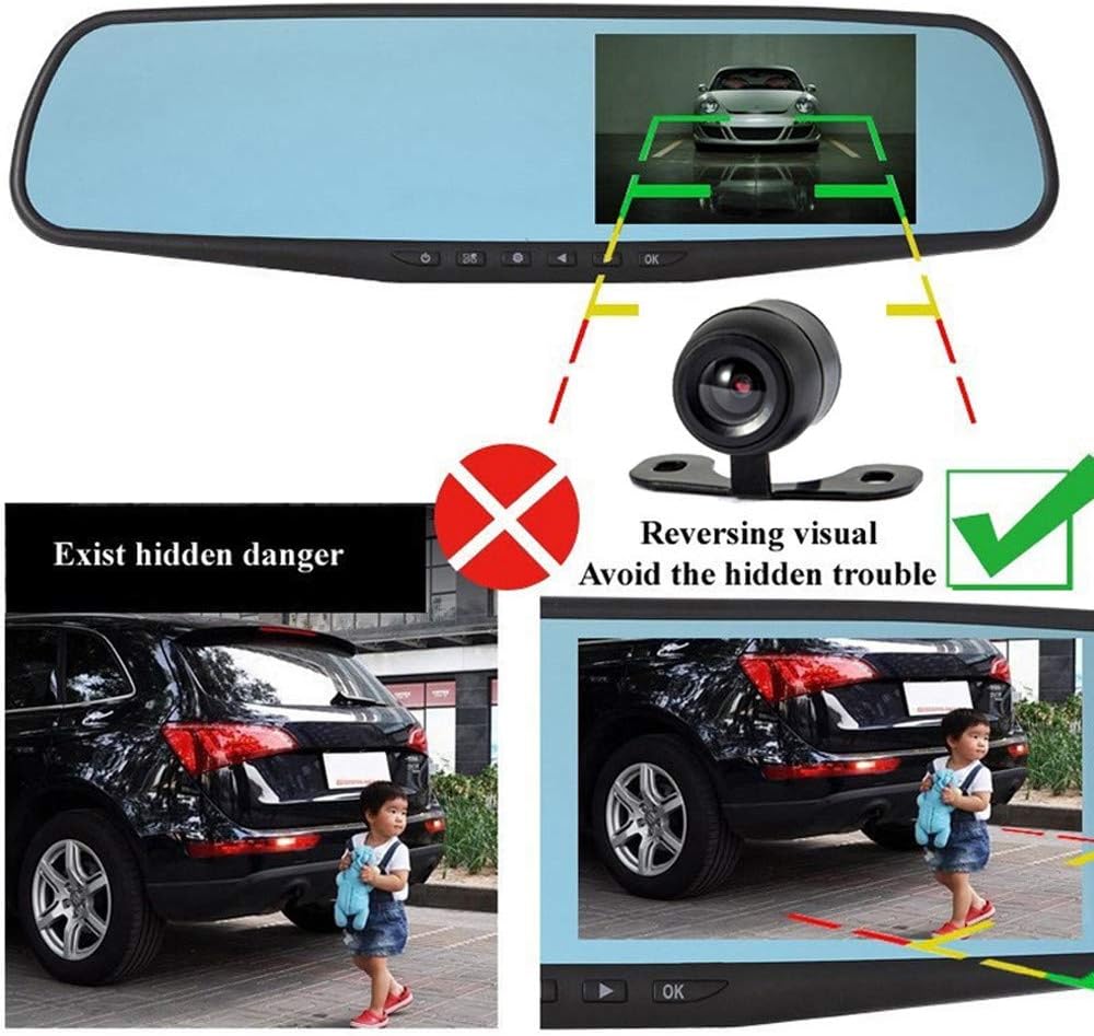 ️ Yu2d ❤️❤️ ️New 1080P HD Car Dash Camera Dual Cam Vehicle Front Rear DVR Lens Video Recorder