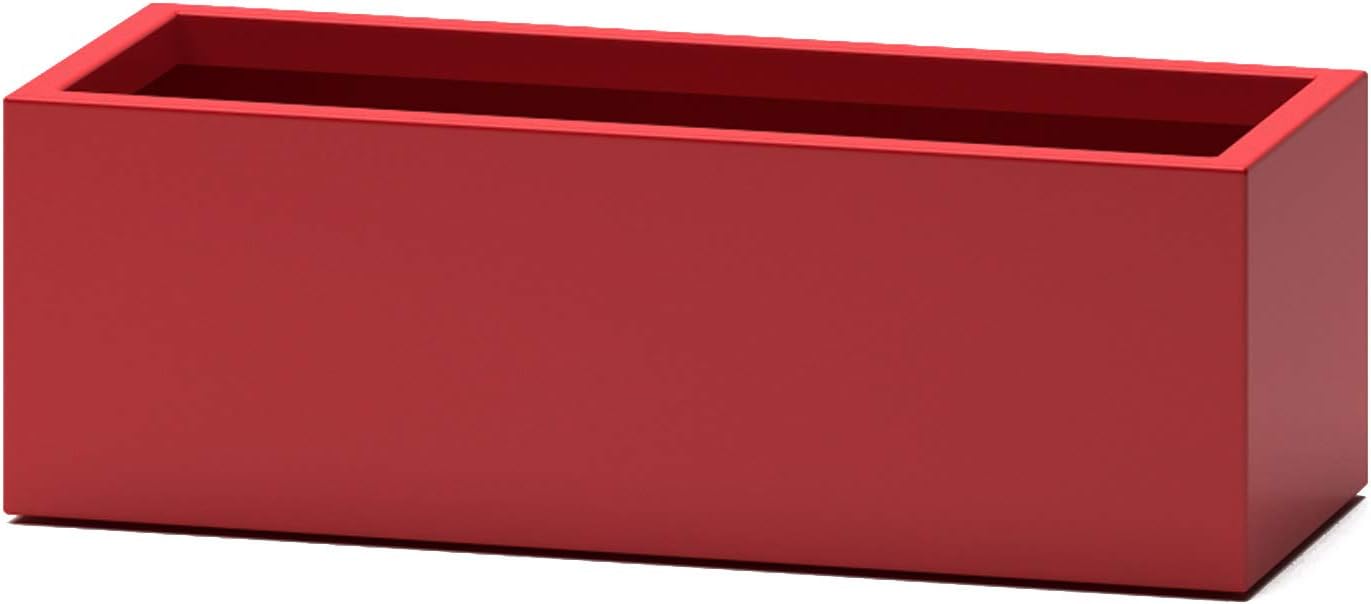 48 inch – Large Rectangular Planter Box – 48L x 14W x 12H – Outdoor Planter - Flower Box - Red: Kitchen & Dining