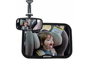 Ezimoov Baby Car Mirror (Front Mirror and Rear Mirror Set)
