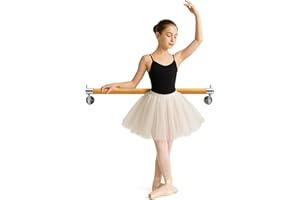 ARTAN BALANCE Wall-Mounted Ballet Barre 2ft and 4ft– Portable Dance Bar for Home or Studio –Ballet Bar Wall Mount for Stretching, Yoga, Pilates and Flexibility Training – Suitable for Adults and Kids