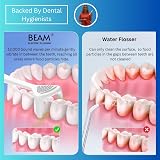 Beam Electric Dental Flosser for Teeth - 3 Minute Flossing with 3 Months Heads view 8