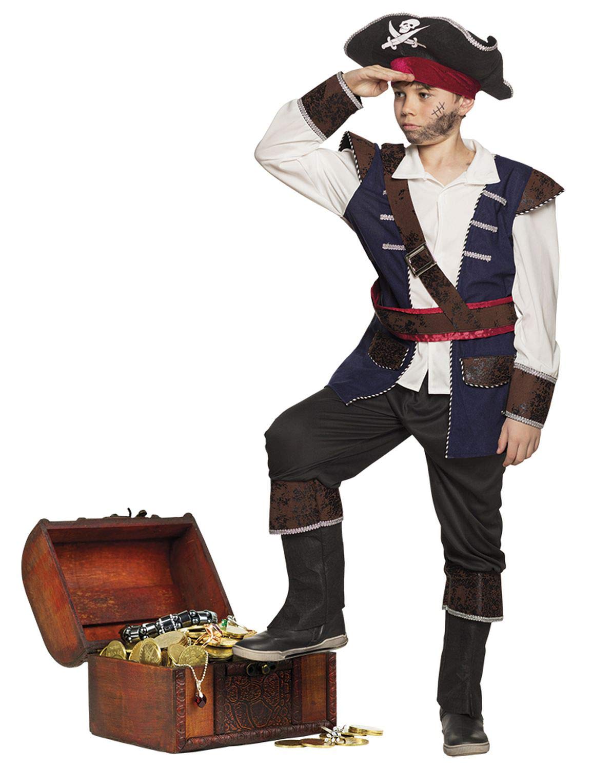 Boland - Children's costume pirate Vince, skull, pirate, pirateer, medieval, carnival, fancy dress, theme party, fancy dress, theatre