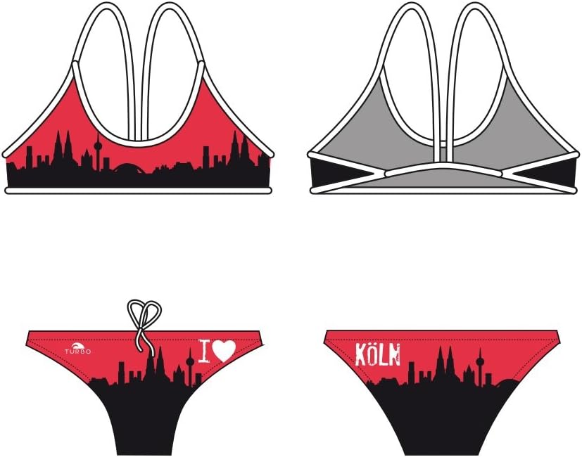 Turbo Power Natación de Bikini Set Köln swimkini Thin Strap para ...