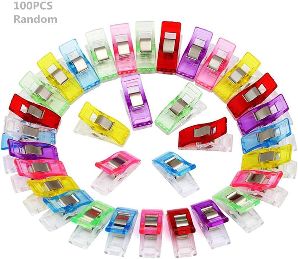 Mandy 100pcs Wonder Clips Sewing Clips for Crafting Quilting Multicolor Quilt Clips Fabric Clips Binding Clips No Pins Clips by TheBigThumb