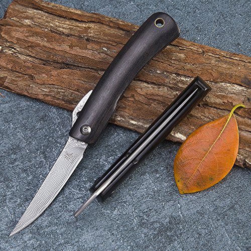 KATSU Handmade Japanese Classic Pocket Folding Knife With Single Piece
