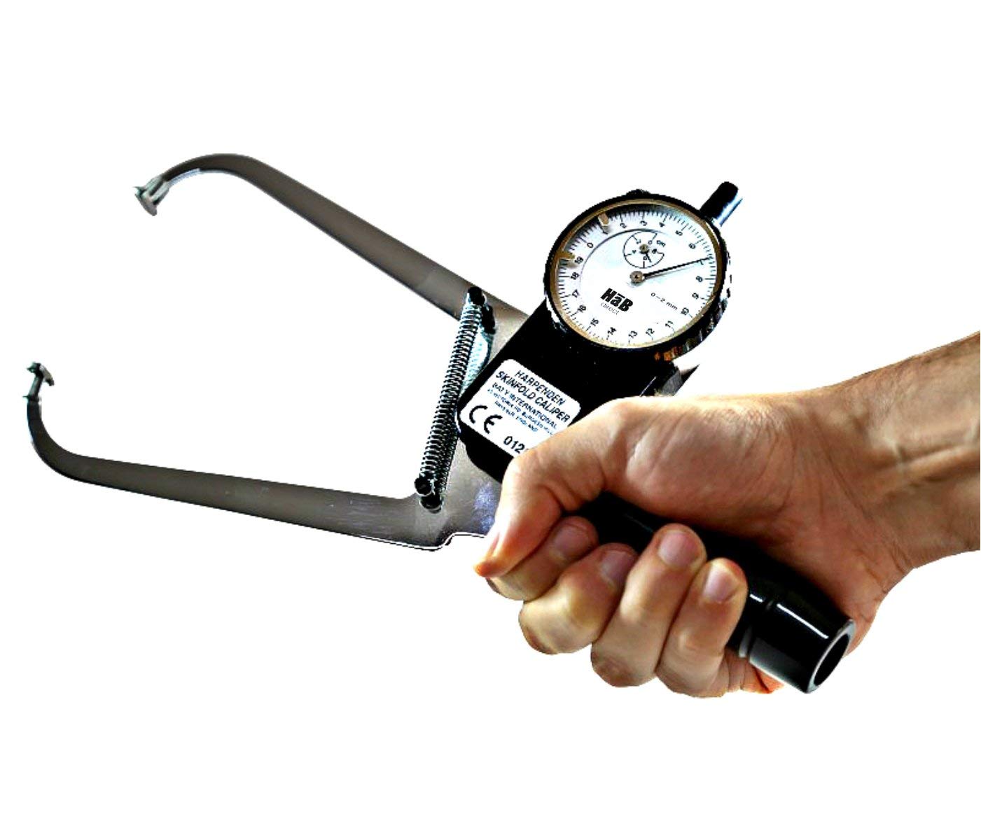 Harpenden Skinfold Caliper Pro Kit with AnthroMetrix Software, Lufkin W606PM Tape Measure, Wood Case and Instruction Manual with Charts to Measure Body Fat Percentage - 0.2 mm Accuracy