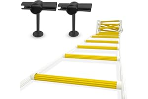 EVEREST'S TOYS Emergency Fire Escape Ladder 3 Story | 25 ft Safety Rope Ladder with Stand-Off Stabilizers | Fast to Deploy & Easy to Use | Compact & Easy to Store | Weight Capacity up to 2000 Pounds (25ft)