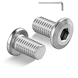 BNUOK M6-1.0 x 8mm Flat Head Hex Socket Cap Screws