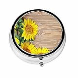 IBILIU Medicine Pill Case Beautiful Sunflowers On