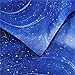Sandyshow Galaxy Duvet Cover Outer Space Bedding Set Kids Bedding for Boys and Girls Teens Bedding Queen Size with Fitted Sheet