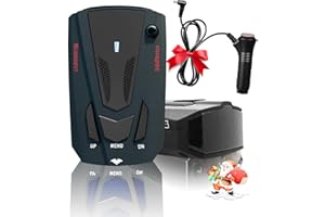 LORVINT New Driving Aids Radar/Detector for Cars, with City/Highway Mode, Mute Memory, Long Range Detection, Led Display, Ideal Christmas and Thanksgiving Gifts for Cars（Black）