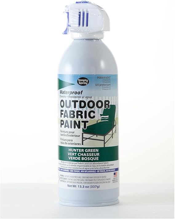Simply Spray Outdoor Waterproof Fabric Spray Paint 13.3 Oz. Can Hunter