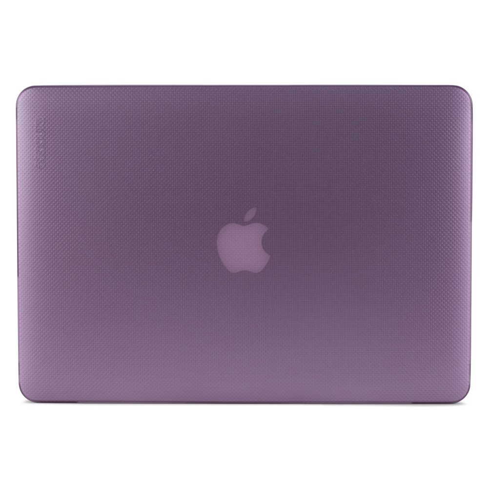 Incase Hardshell Protective Case for Apple Macbook Pro 13.3 inch Retina - [3D Dot Design I Air Vent Holes I Lightweight & Thin Non-Slip Feet] transparent (lila) 0