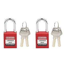 Red Safety Padlock, Loto Lockout Tagout Safety