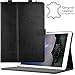 Case for iPad Air 3 (2019) and iPad Pro 10.5 inch - Cover with Apple Pencil Holder, Auto Sleep, 3-Angle Stand (Black - Genuine Leather)