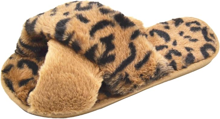 leopard house shoes