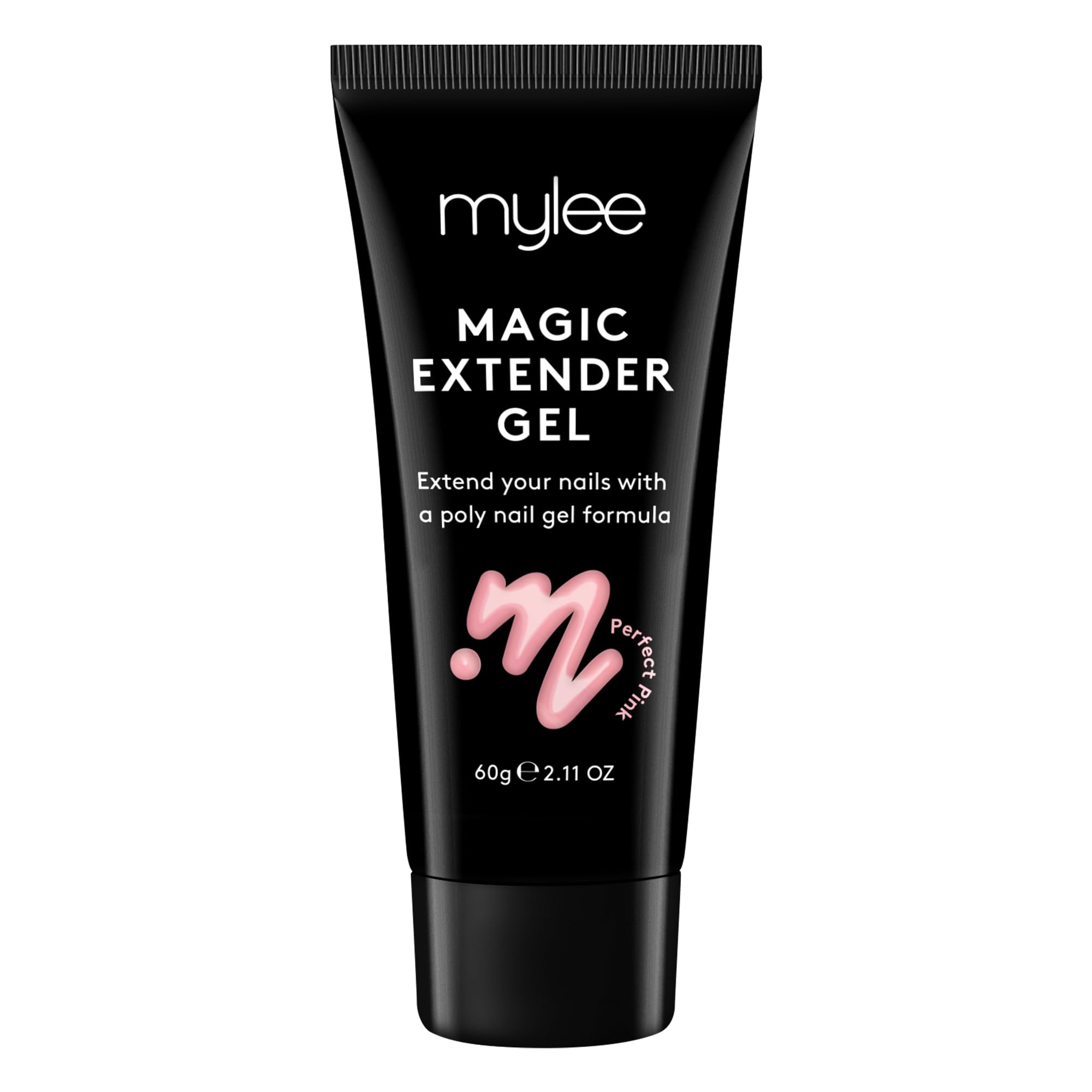 Mylee Magic Extender Gel [Perfect Pink] – Long Lasting Wear, Natural Look, Nail Extension Gel, for Beginners & Salon Professionals, Acrylic Nail Thickening Builder Gel, Nail Art - 60 Gram Tube