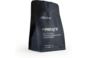 DIFIABA Charcolite Charcoal Bleach Hair Lightener Powder - Cool Toning Lightening Powder w/ Activated Charcoal & Restorative BondPlex - Lighten & Tone in 1 Step - Lifts to 10 Levels (500, 1, Count)