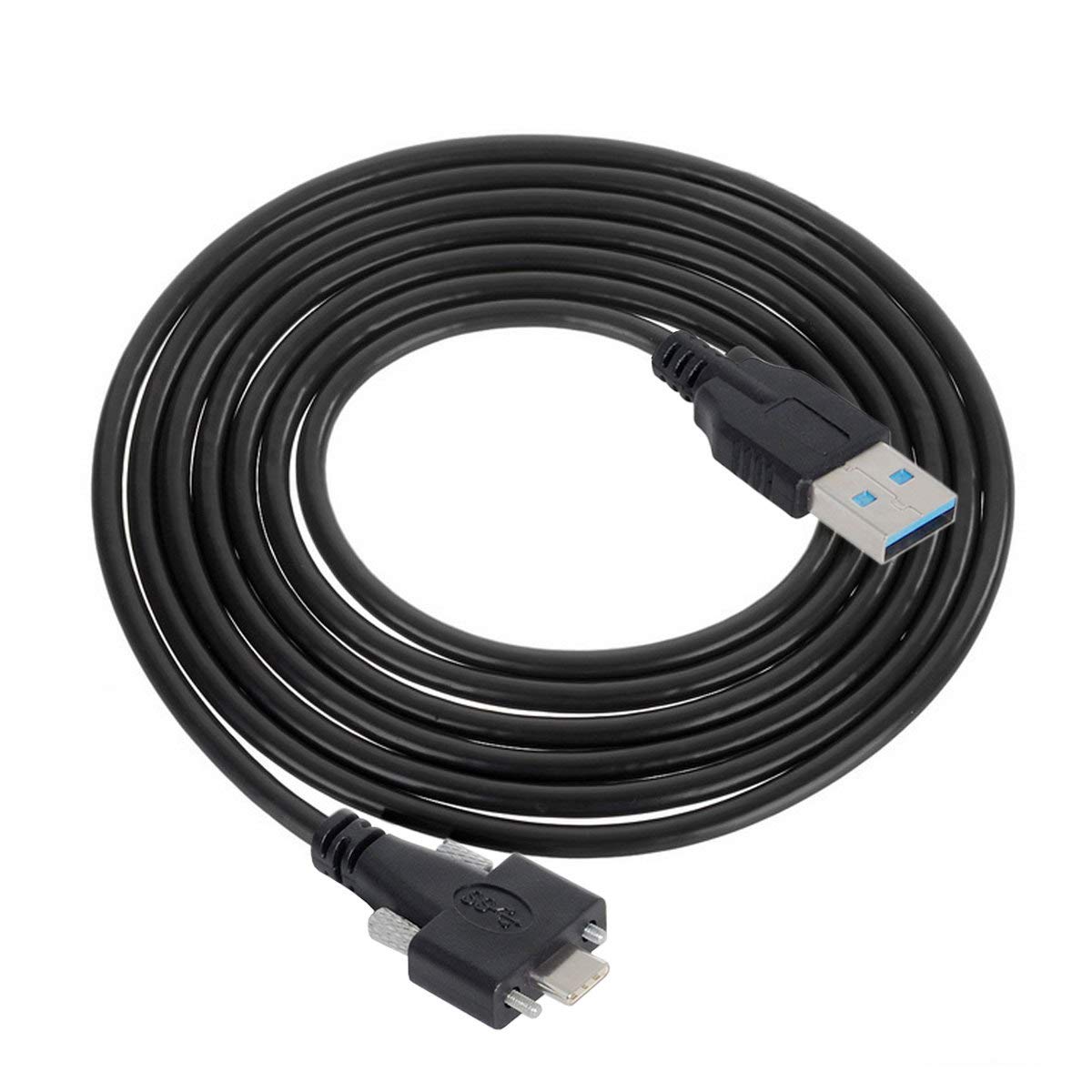 Cablecc USB 3.1 Type-C Dual Screw Locking to Standard USB3.0 Data Cable 1.2m 2m 3m Panel Mount Type(3M) — image 1