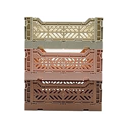 Collapsible Storage Box, Foldable Crate Organizer