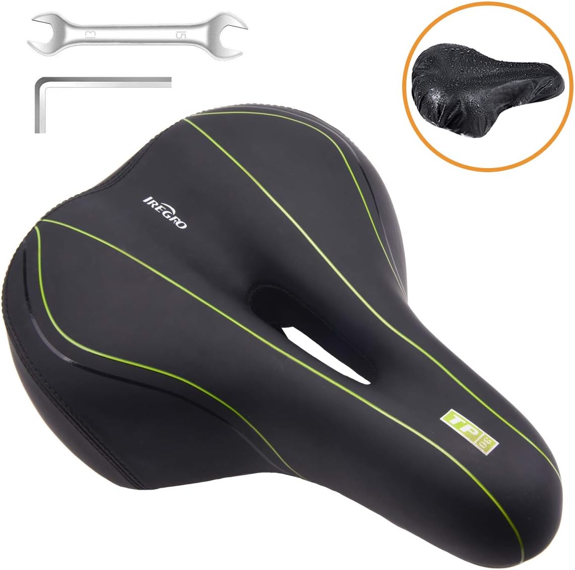 Sella Bici Vintage In Pelle - Sellino Comodo Con Molle Per City Bike E Cruiser, Marrone - Foto 10