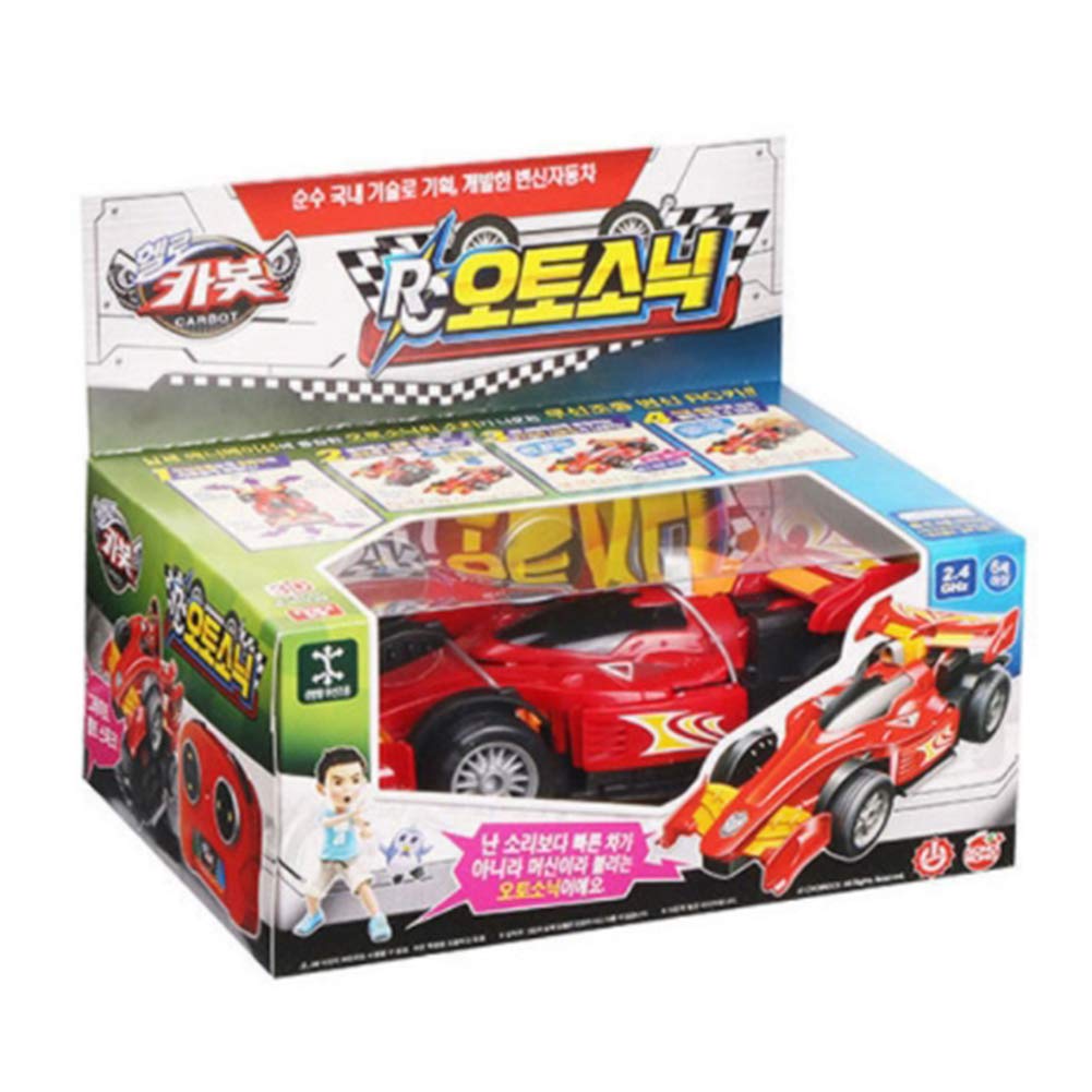 Hello CARBOT AUTOSONIC Auto Sonic Transformer Robot F1 Formula 1 Sports Car Toy