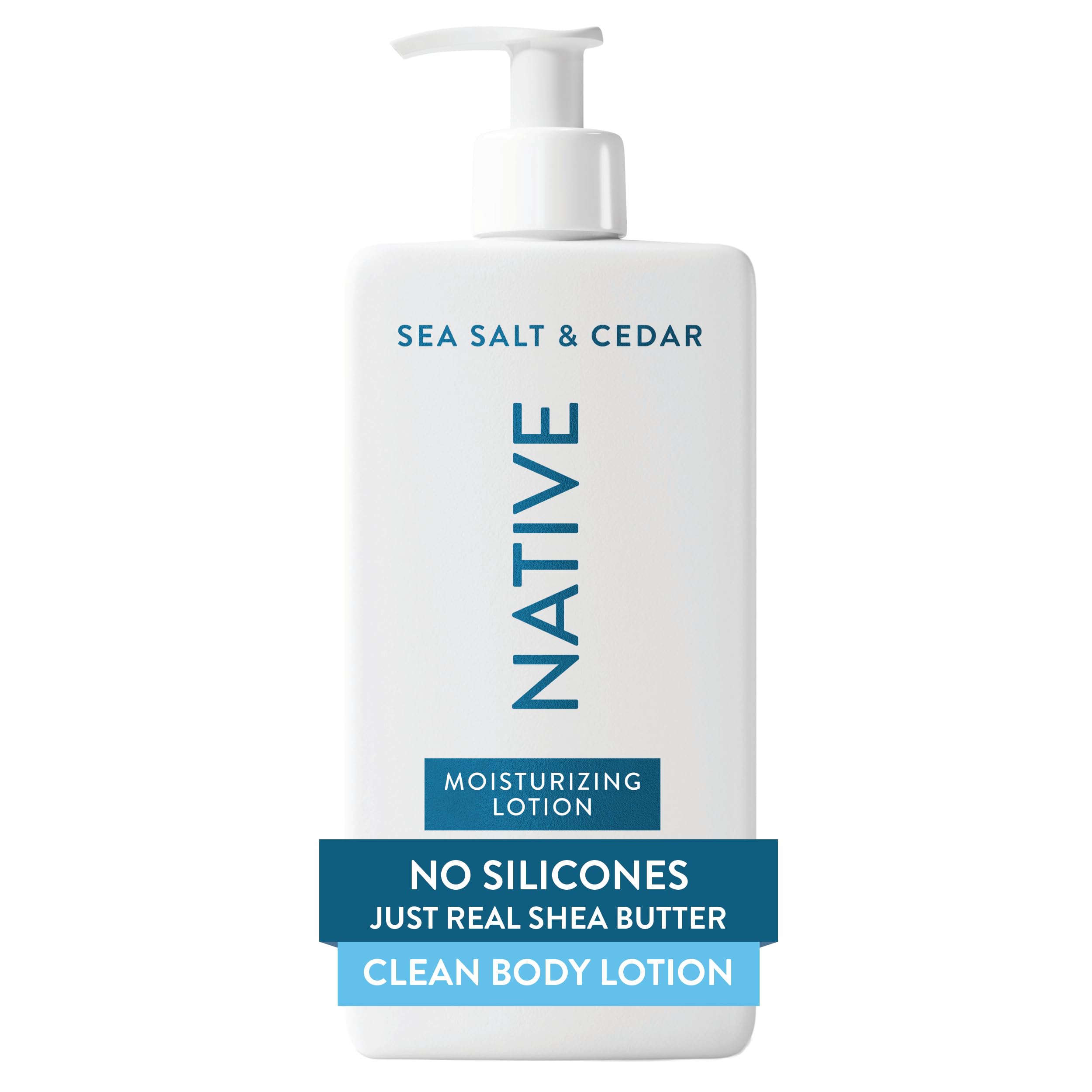 Photo 1 of ***DAMAGED - SEE NOTES/PICTURE***Native Body Lotion Contains Naturally Derived Plant-Based Moisturizers for Women and Men | Restores Dry Skin, Sea Salt & Cedar, 16.5 fl oz