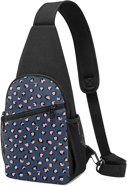 navy blue pink backpack