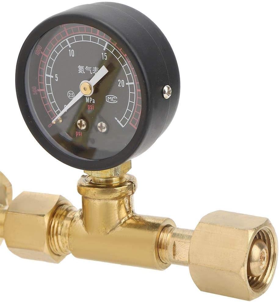 Valves 60kg Brass Pressure Gauge Adjustment Screw Rod 72MM Nitrogen Pressure Reducer Reducing