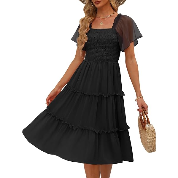 smocked graduation dress Amazon.com: Tween Girls 2025 Summer Dresses Elegant Smocked Cami Gown Girls Wedding Graduation Party Dress Layered Ruffle Dress Black: Clothing, Shoes & Jewelry