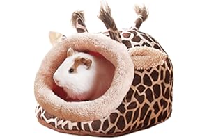 LEFTSTARER Guinea Pig Rat Bed and Hideout for Ferret Hedgehog Sleep and Hide, Hamster Small Pet Animals Supplies Toy Cage Accessories Nest