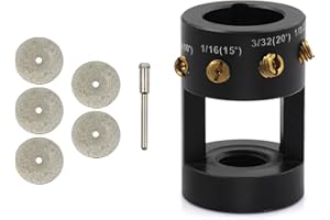 Shkalacar Tungsten Sharpener Grinder Welding Rotary Tool, Multi-Angle TIG Electrode Sharpener Welding Tungsten Grinder Head T