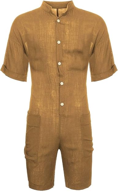 mens linen jumpsuit