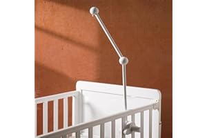 Abizarch 27inch Baby Crib Mobile Arm, Wooden Crib Mobile Holder,360° Rotating Cot Mobile Arm, Crib Mobile Bed Bell Holder,Nur