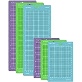 REALIKE Cutting Mat Compatible with Cricut Joy 4.5” X12” 4.5”X6.5” (StandardGrip, LightGrip, StrongGrip 6 Mats), Variety Adhe