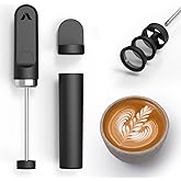 Subminimal NanoFoamer V2 Performance Milk Foamer | NEW Model Edition | Waterproof, Dual-Speed, Stainless Steel | Microfoamed