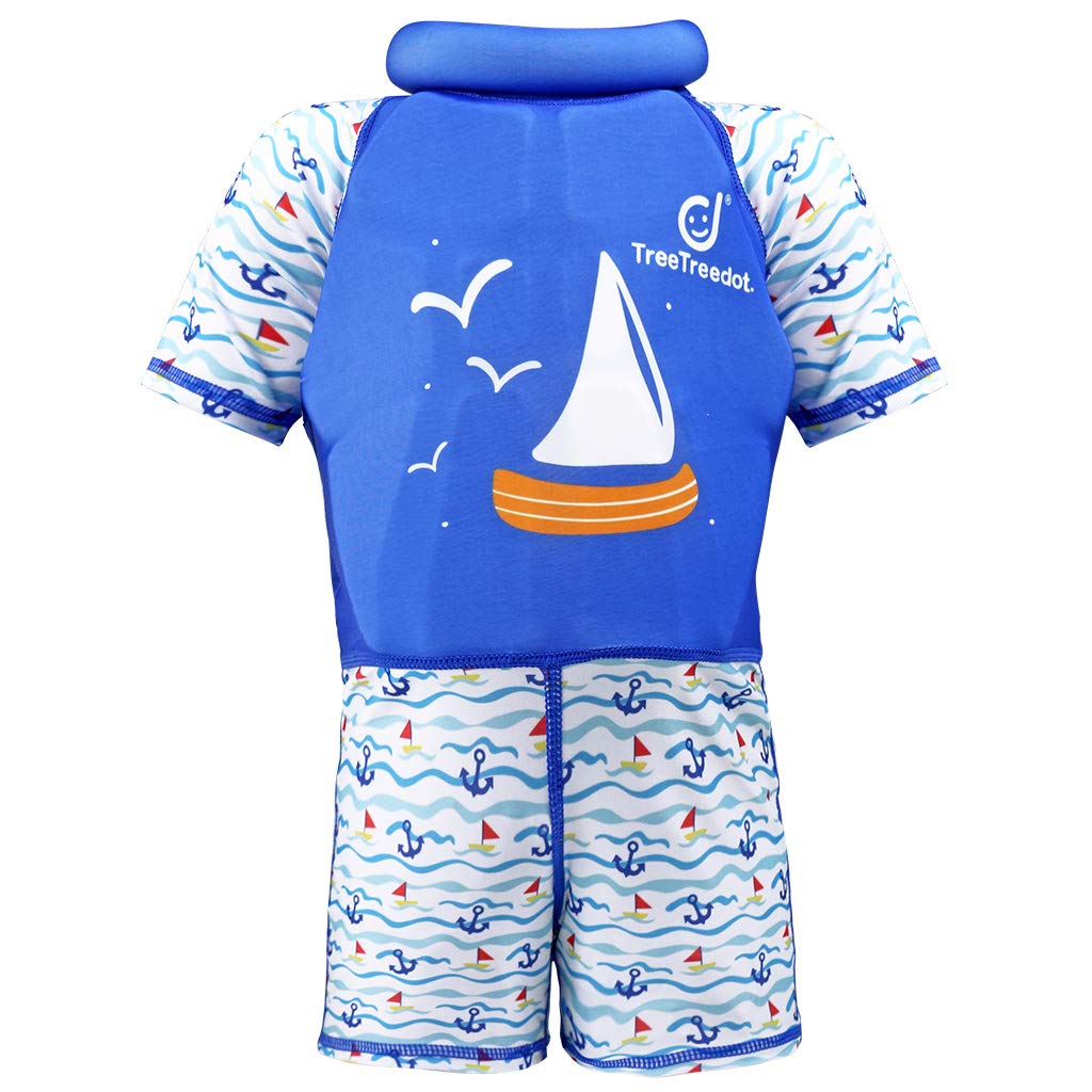 Gogokids Baby Boys Girls Float Suit - Toddler Kids Floating Swimsuit Buoyancy Swimwear One-Piece Shorty Swimming Costume UV Sun Protection 1-7 Years