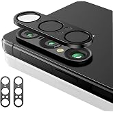 Luchantle 2 Pack Camera Lens Protector for Sony Xperia 1 VII, Aluminum Metal Frame and High Definition lens, 9H Hardness Anti-Scratch, Case Friendly, Shockproof Full Protective (Black)