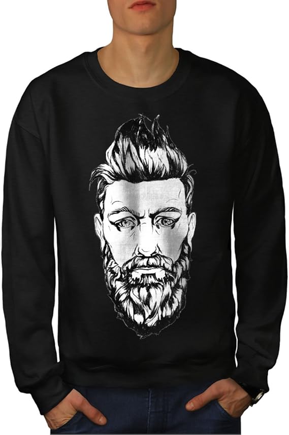 Amazon Wellcoda 髭 男 スタイリッシュ ファッション 男性用 S 7xl トレーナー トレーナー パーカー 通販