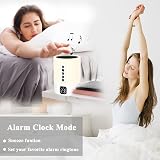 Biseoamz Night Light Bluetooth Speaker White Noise Alarm Clock Lamp view 6
