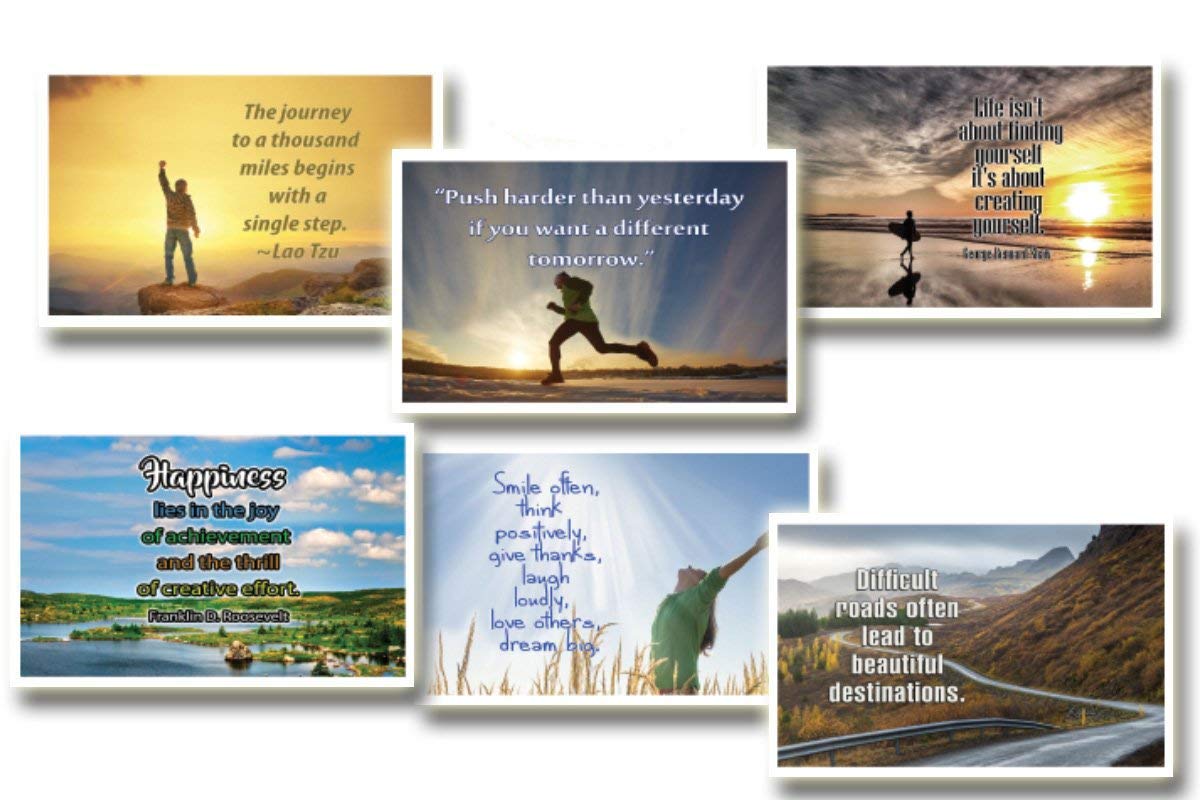 NewEights Inspirational Quotes Postcards Cards (30 Pack) Bulk Collection & Gift WIH Inspirational, Motivational,Encouragement Messages