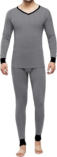 Amazon Co Jp あったかインナー 防寒肌着 ヒートテック長袖シャツ 上下セット メンズ 保温インナー 保温肌着 暖か裏起毛 ロングタイツ 吸湿発熱 前開きパンツ Mb018 服 ファッション小物