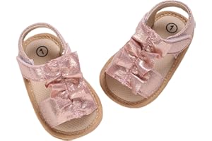 Kawacolibb Infant Boys Girls Sandals, Summer Baby Rubber Soles Non-Slip PU Leather Sandals, Newborn Toddler Prewalker First Walking Beach Outdoor Shoes,Infant Toddler Unisex Summer Shoes for babies