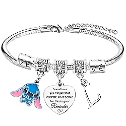 Waeceip Stitch Bracelet with Initial Letter, Gifts